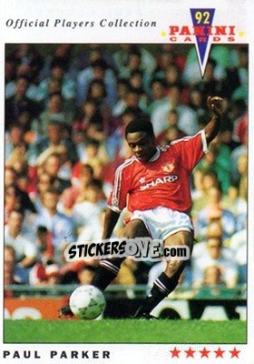 Sticker Paul Parker - UK Players Collection 1991-1992 n. 134 - Panini