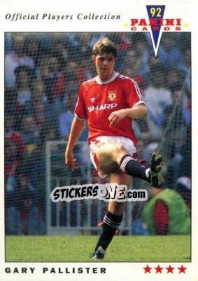 Sticker Gary Pallister - UK Players Collection 1991-1992 n. 135 - Panini