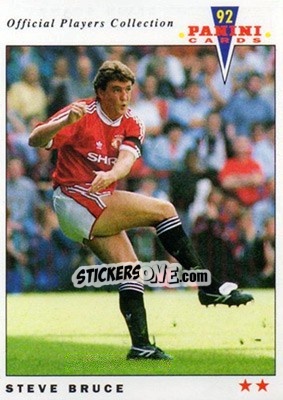 Figurina Steve Bruce - UK Players Collection 1991-1992 n. 136 - Panini