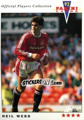 Sticker Neil Webb - UK Players Collection 1991-1992 - Panini