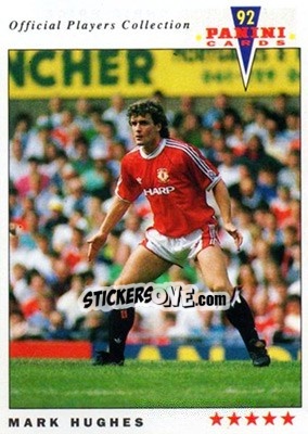 Sticker Mark Hughes - UK Players Collection 1991-1992 n. 141 - Panini