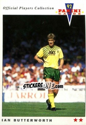 Sticker Ian Butterworth - UK Players Collection 1991-1992 - Panini