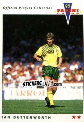 Sticker Ian Butterworth - UK Players Collection 1991-1992 n. 148 - Panini
