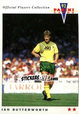 Figurina Ian Butterworth - UK Players Collection 1991-1992 - Panini