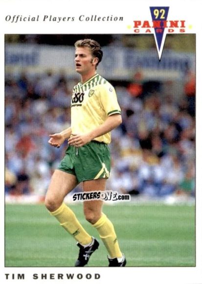 Sticker Tim Sherwood - UK Players Collection 1991-1992 n. 149 - Panini