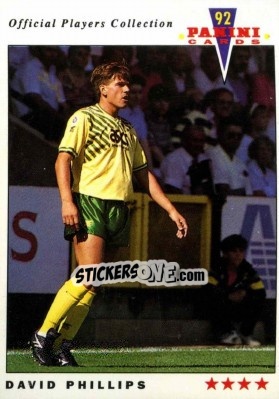 Sticker David Phillips - UK Players Collection 1991-1992 n. 151 - Panini