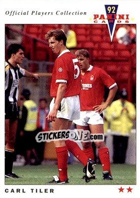 Sticker Carl Tiler - UK Players Collection 1991-1992 n. 160 - Panini