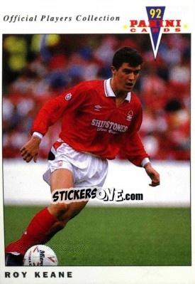 Sticker Roy Keane - UK Players Collection 1991-1992 n. 161 - Panini