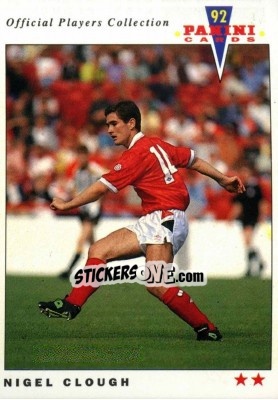 Sticker Nigel Clough - UK Players Collection 1991-1992 n. 163 - Panini