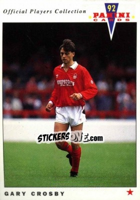Sticker Gary Crosby - UK Players Collection 1991-1992 - Panini