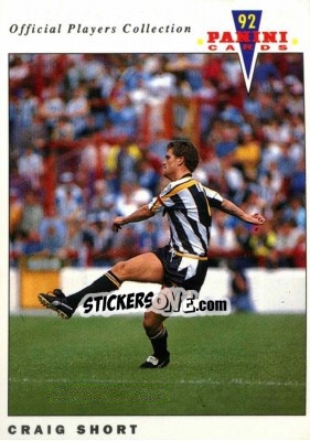 Sticker Craig Short - UK Players Collection 1991-1992 - Panini