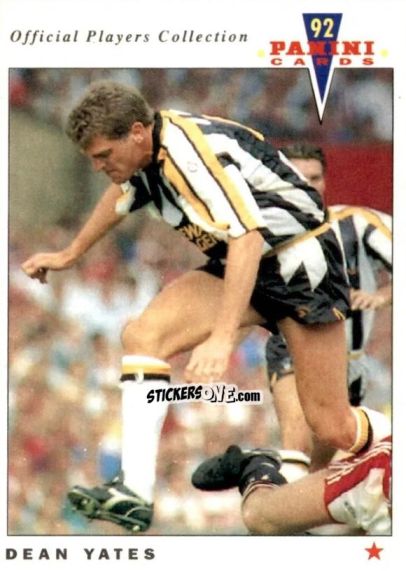 Cromo Dean Yates - UK Players Collection 1991-1992 n. 172 - Panini
