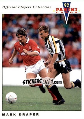 Sticker Mark Draper - UK Players Collection 1991-1992 n. 175 - Panini