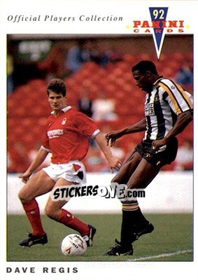 Sticker David Regis - UK Players Collection 1991-1992 n. 176 - Panini
