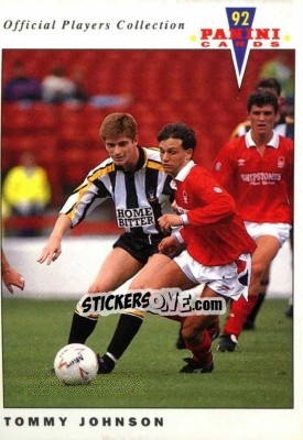 Sticker Tommy Johnson - UK Players Collection 1991-1992 - Panini