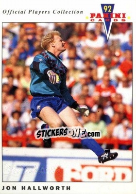 Sticker Jon Hallworth - UK Players Collection 1991-1992 n. 179 - Panini