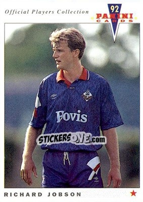 Sticker Richard Jobson - UK Players Collection 1991-1992 - Panini