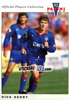 Figurina Nick Henry - UK Players Collection 1991-1992 - Panini