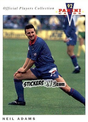 Sticker Neil Adams - UK Players Collection 1991-1992 n. 186 - Panini