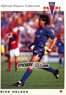 Figurina Rick Holden - UK Players Collection 1991-1992 - Panini