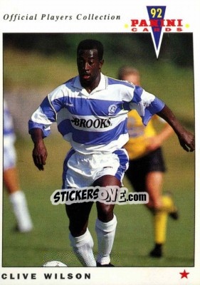 Figurina Clive Wilson - UK Players Collection 1991-1992 - Panini