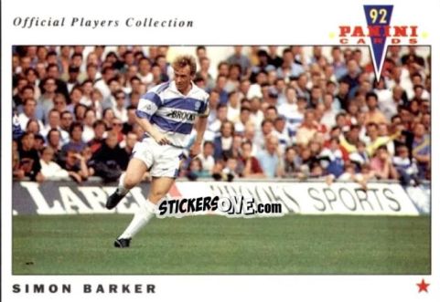 Sticker Simon Barker - UK Players Collection 1991-1992 n. 198 - Panini