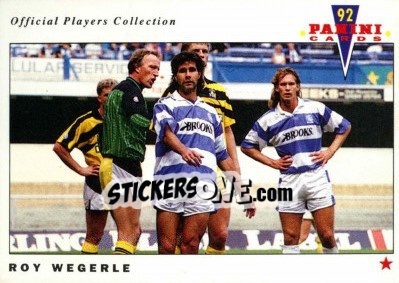 Sticker Roy Wegerle - UK Players Collection 1991-1992 - Panini