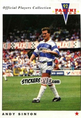 Figurina Andy Sinton - UK Players Collection 1991-1992 - Panini