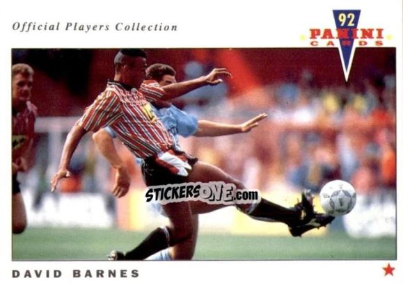 Figurina David Barnes - UK Players Collection 1991-1992 n. 204 - Panini