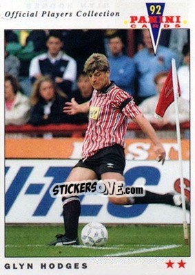 Sticker Glyn Hodges - UK Players Collection 1991-1992 n. 212 - Panini