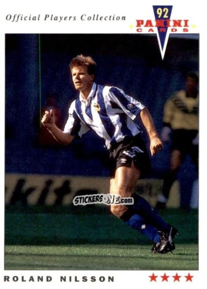 Sticker Roland Nilsson - UK Players Collection 1991-1992 n. 215 - Panini