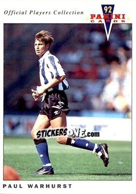 Sticker Paul Warhurst - UK Players Collection 1991-1992 - Panini