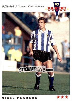 Sticker Nigel Pearson - UK Players Collection 1991-1992 n. 218 - Panini