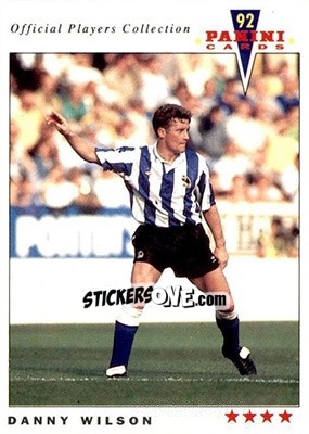 Sticker Danny Wilson - UK Players Collection 1991-1992 n. 220 - Panini