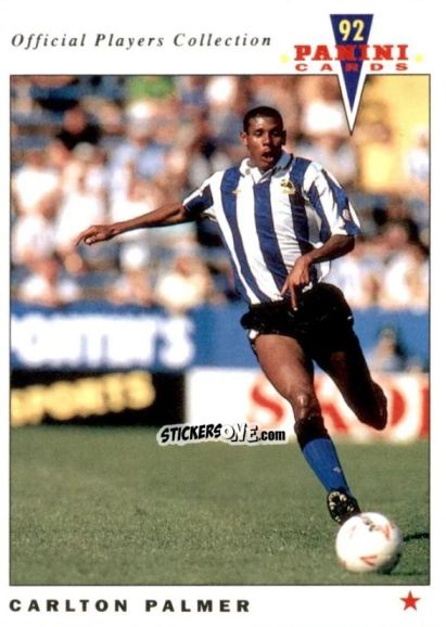 Sticker Carlton Palmer - UK Players Collection 1991-1992 n. 222 - Panini