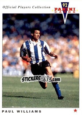Sticker Paul Williams - UK Players Collection 1991-1992 n. 224 - Panini
