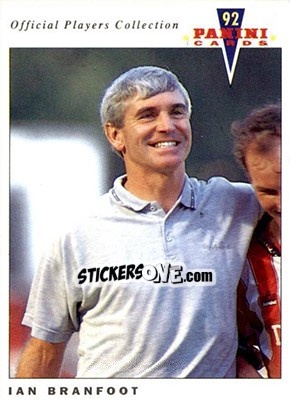 Sticker Ian Branfoot - UK Players Collection 1991-1992 n. 225 - Panini