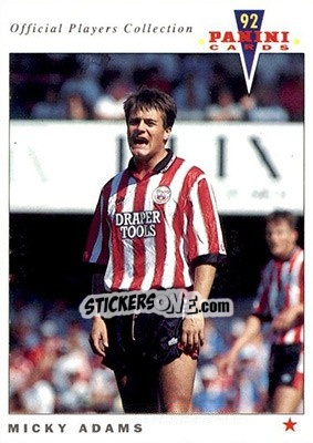 Sticker Micky Adams - UK Players Collection 1991-1992 - Panini