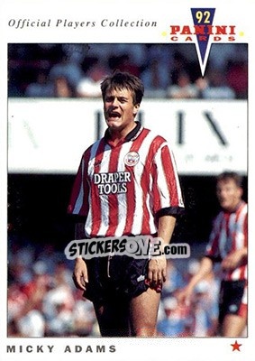 Figurina Micky Adams - UK Players Collection 1991-1992 - Panini