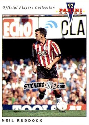 Sticker Neil Ruddock - UK Players Collection 1991-1992 - Panini