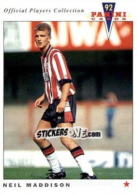 Sticker Neil Maddison - UK Players Collection 1991-1992 - Panini