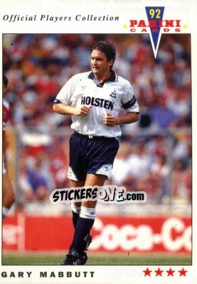 Cromo Gary Mabbutt - UK Players Collection 1991-1992 - Panini