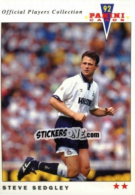 Sticker Steve Sedgley - UK Players Collection 1991-1992 n. 242 - Panini