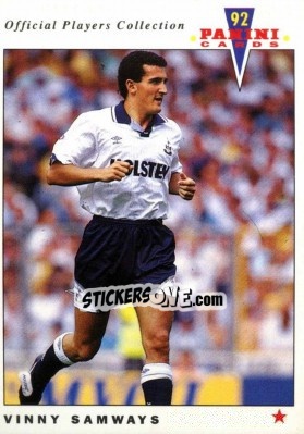 Sticker Vinny Samways - UK Players Collection 1991-1992 - Panini