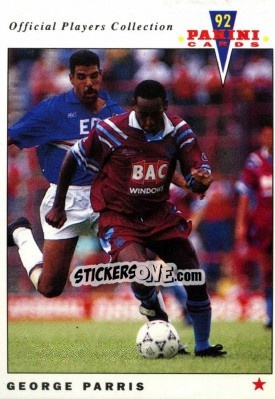 Sticker George Parris - UK Players Collection 1991-1992 - Panini