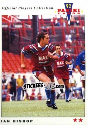 Sticker Ian Bishop - UK Players Collection 1991-1992 n. 259 - Panini