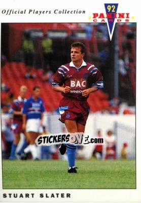 Cromo Stuart Slater - UK Players Collection 1991-1992 - Panini