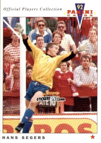 Sticker Hans Segers - UK Players Collection 1991-1992 n. 265 - Panini