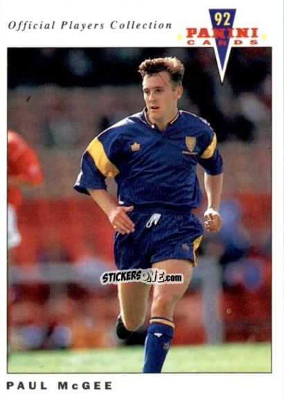 Cromo Paul McGee - UK Players Collection 1991-1992 n. 274 - Panini