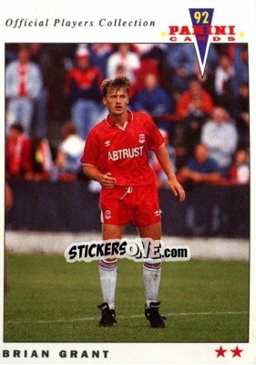 Sticker Brian Grant - UK Players Collection 1991-1992 - Panini